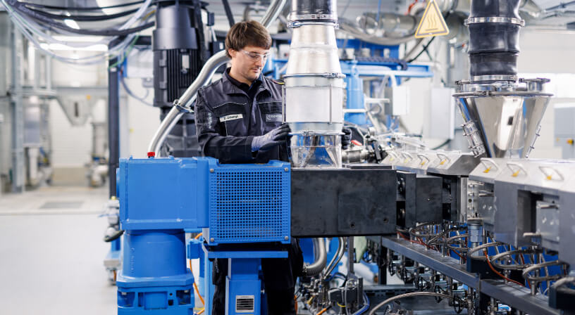 Working on machinery